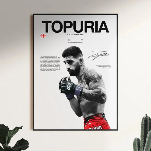 Póster Ilia Topuria — El Matador