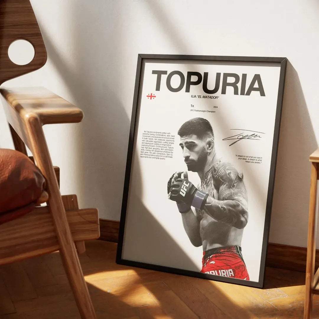 Póster Ilia Topuria — El Matador